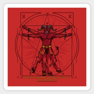 Vitruvian Krampus Sticker